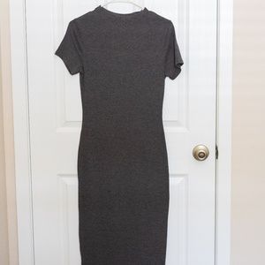 Grey midi dress
